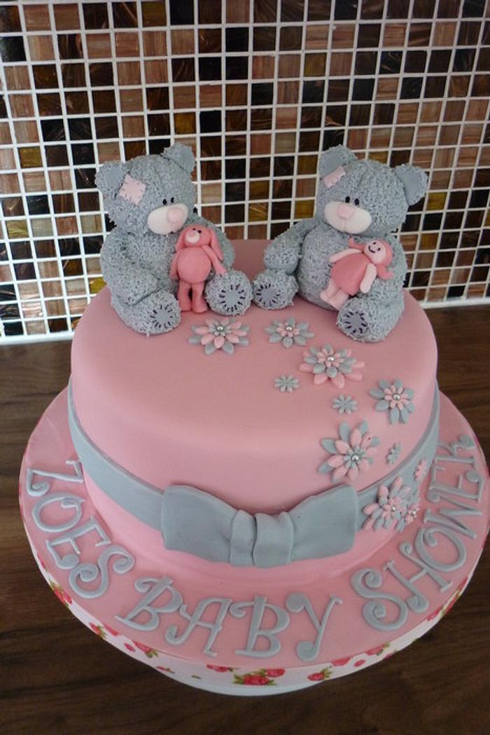Tatty Teddy Inspired Baby Shower Cake