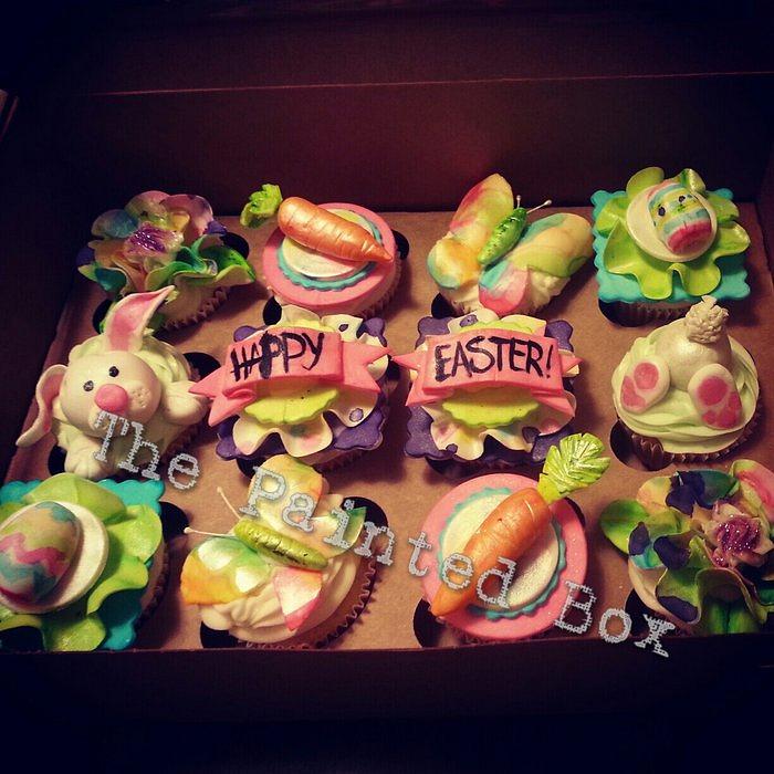 Happy Easter Bunny Cupcakes