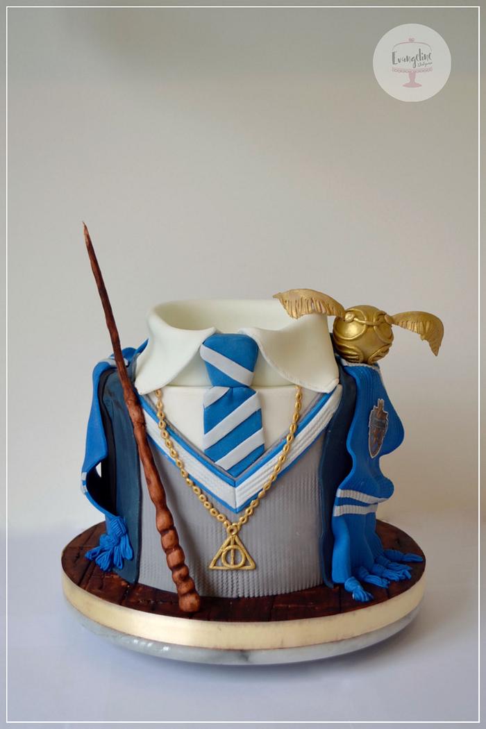 Harry Potter Ravenclaw cake