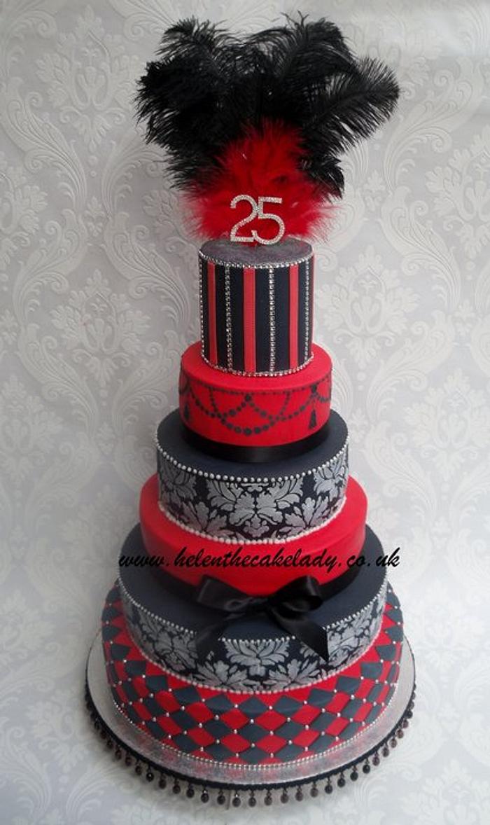6 tier celebration cake