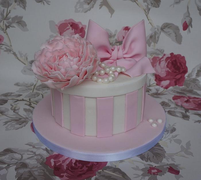 Hat Box Cake for a Special Friend