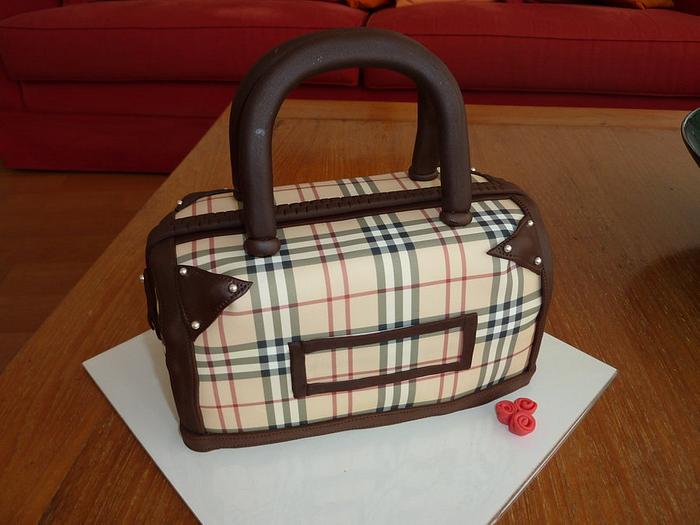 Cake with Burberry print