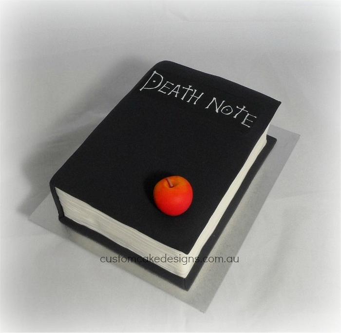 Death Note Book Cake