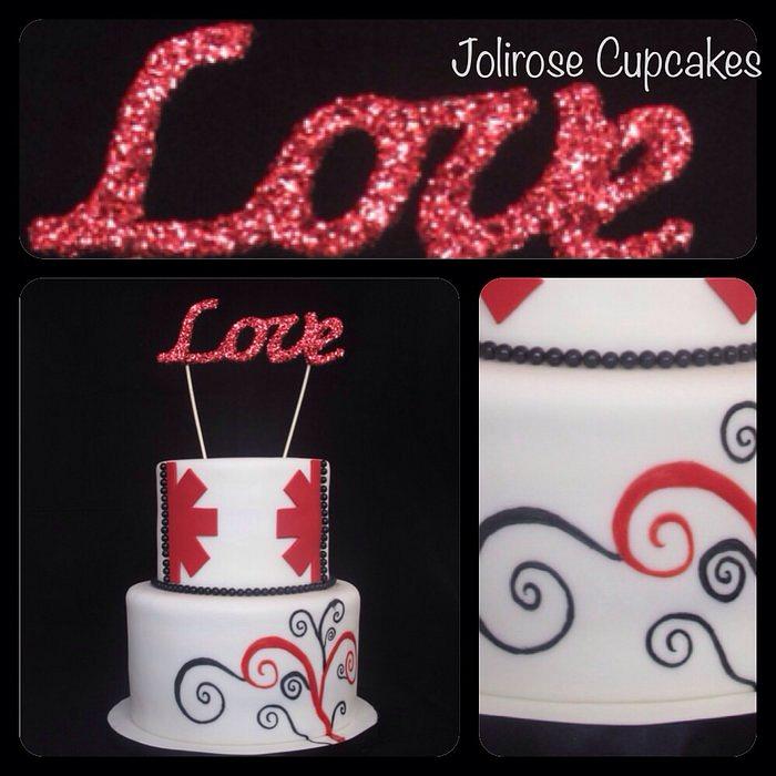 Red Hot Chili Peppers Wedding Cake