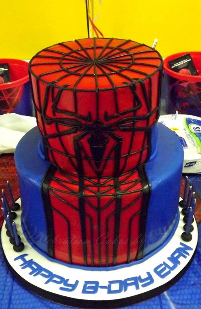 Tall Spider Man Themed Cake ( 2 Pound ) - Your Koseli Celebrations
