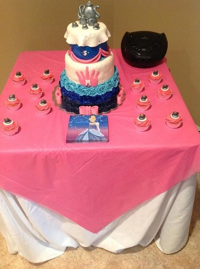 Princess tea party cake