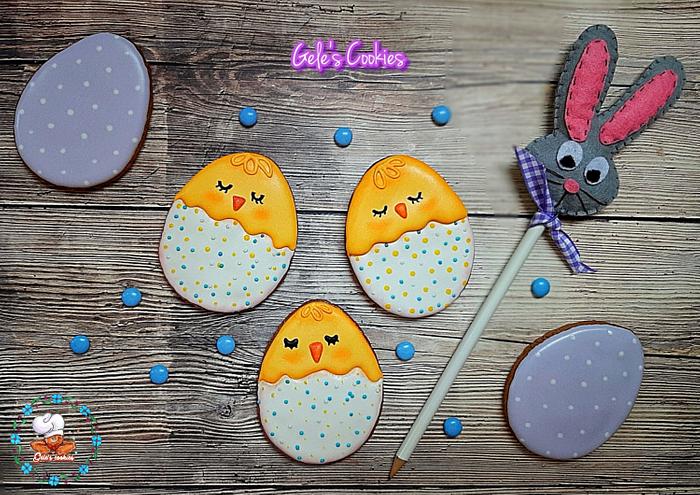 Easter eggs cookies