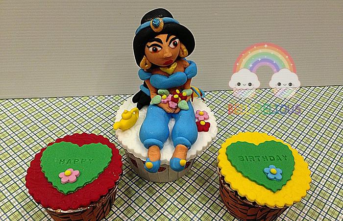 princess jasmine cupcake