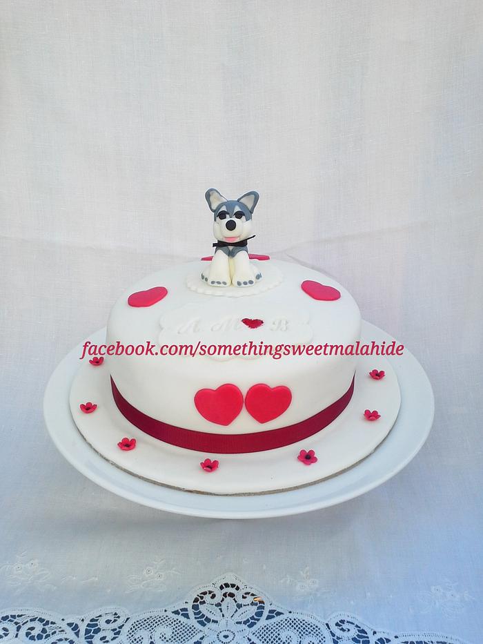 Dog Lovers Anniversary Cake ♥