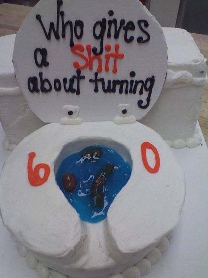 60th Toilet Cake 