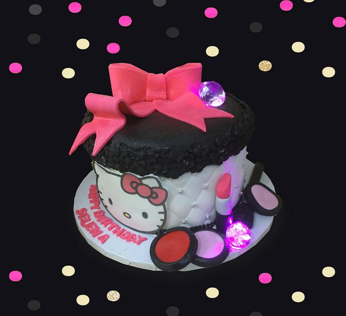 Hello Kitty Makeup Cake
