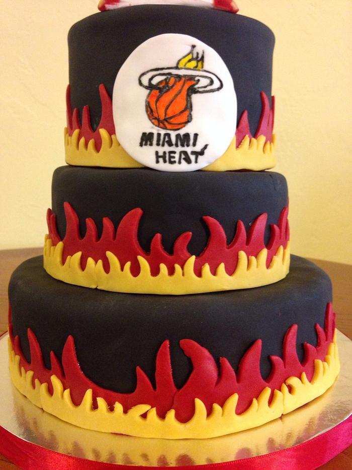 Miami Heat Groom's Cake