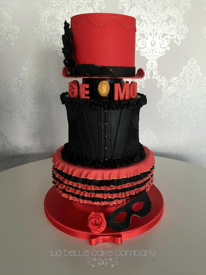 Moulin Rouge Inspired Cake