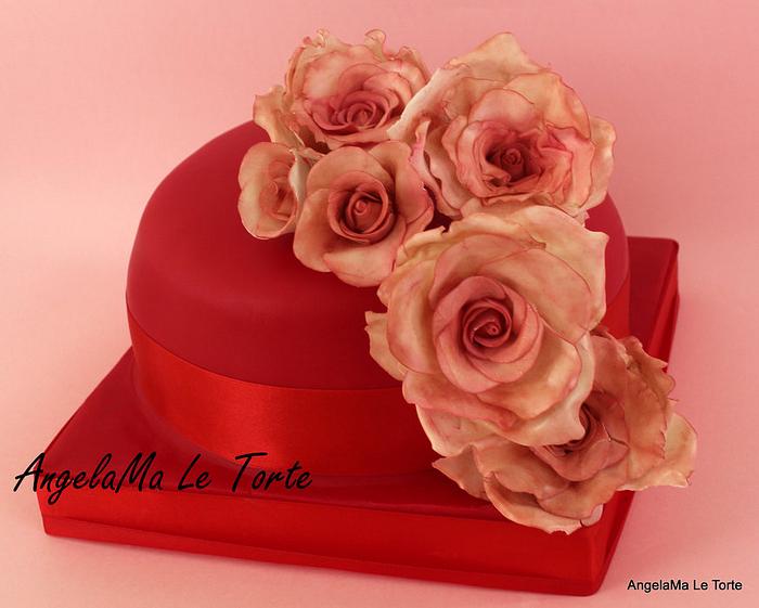 rose cake mini