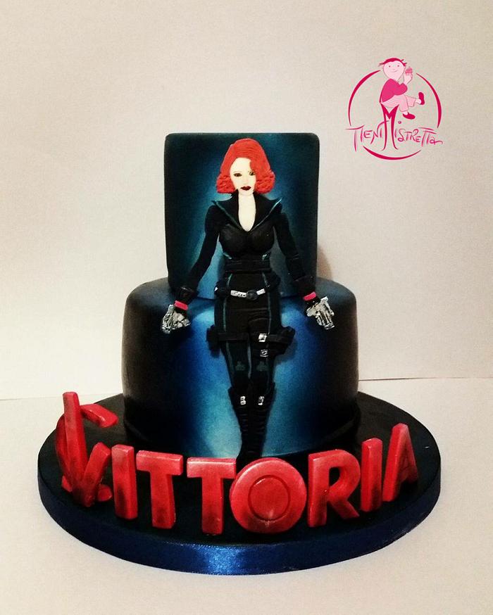 Cake Black Widow Avengers 