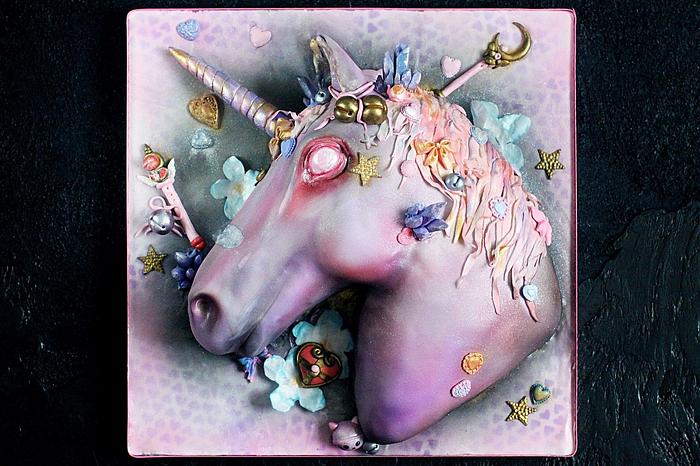 Crazy Infernal Unicorn by Maria Magrat 