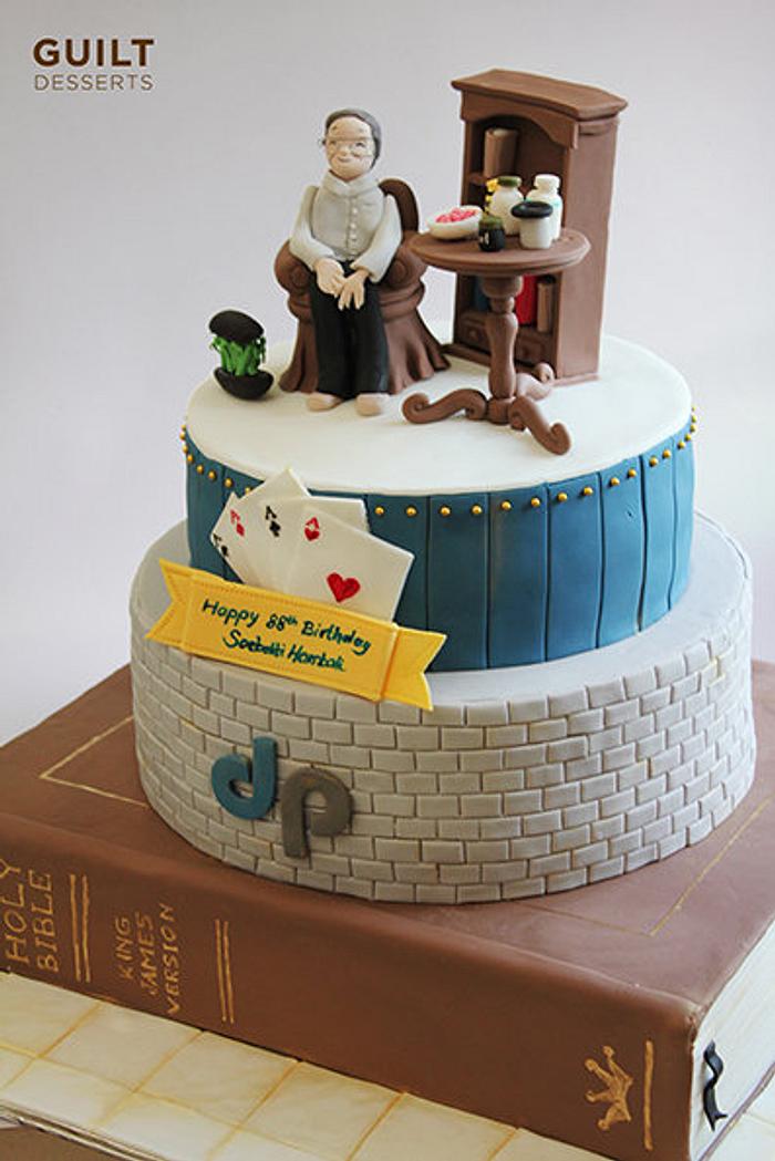 Sireen Cake - Grandfather cake design Happy birthday grandpa🙂 | Facebook