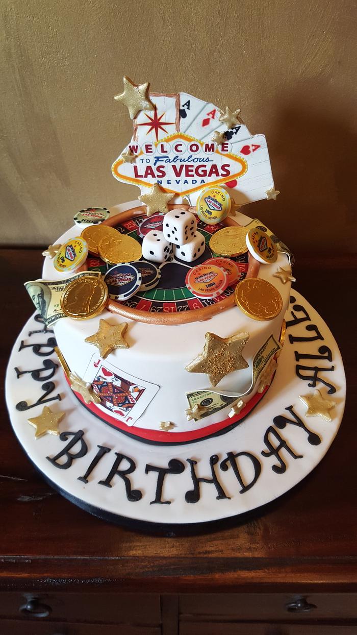 Las Vegas casino Poker cake