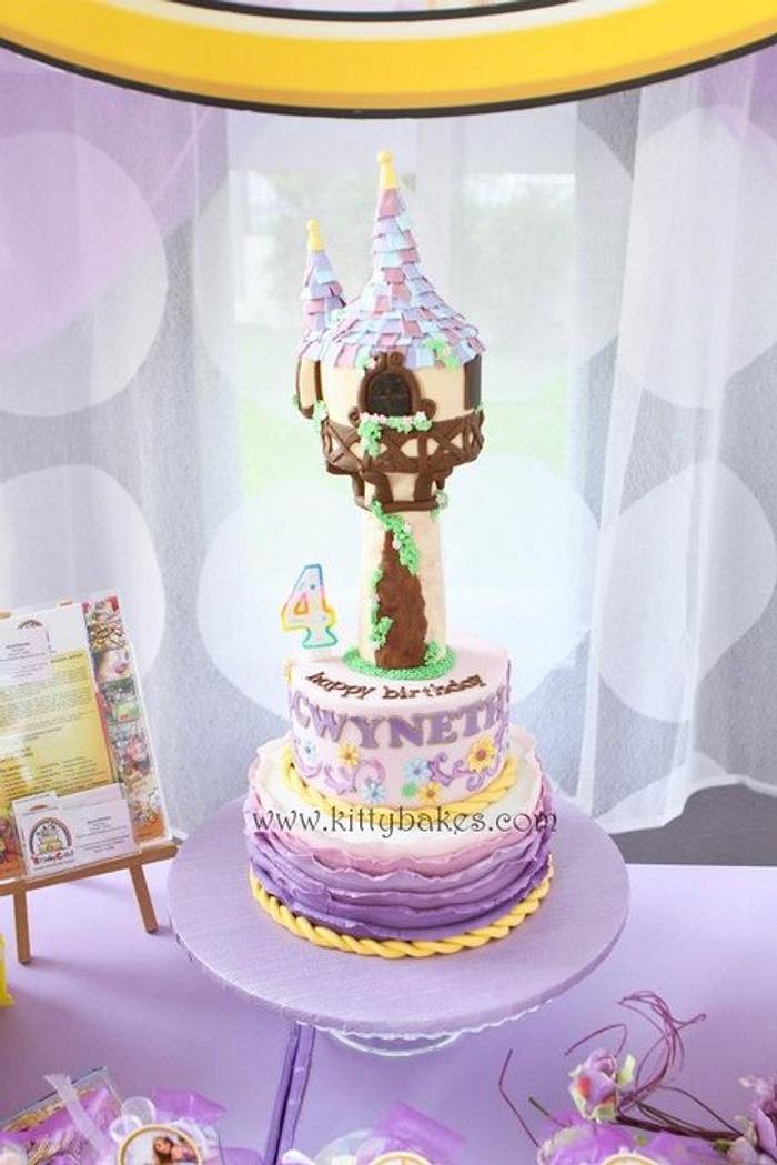 Tangled Rapunzel Cake - Decorated Cake by Ling KittyBakes - CakesDecor