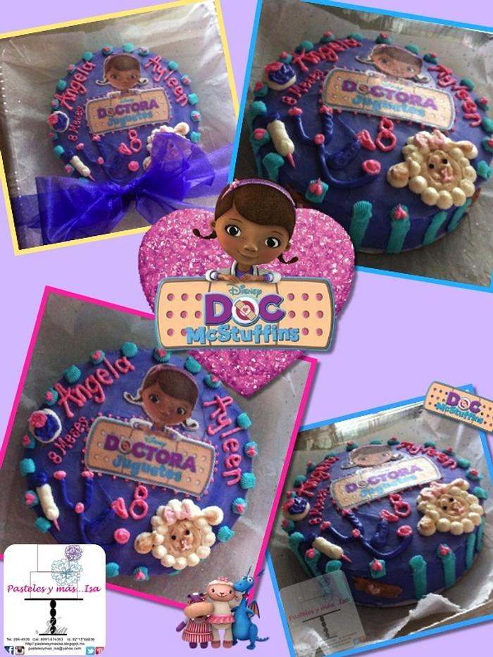 DOC MC STUFFINS CAKE AND CUPCAKES