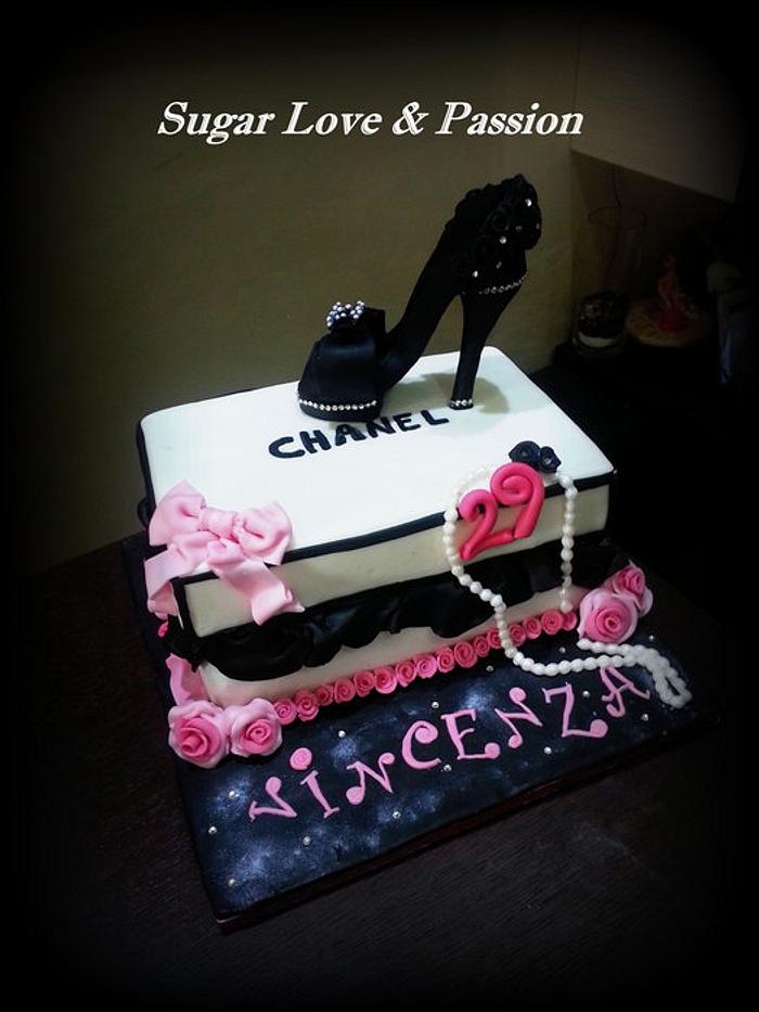 Chanel Box cake