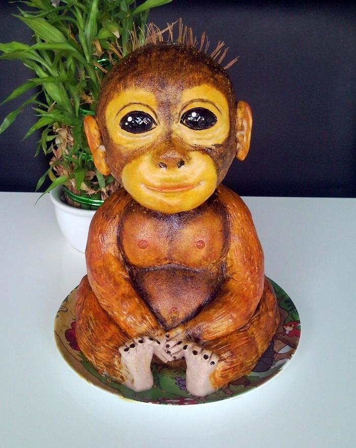 Baby monkey cake