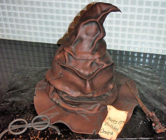 The "sorting hat" cake