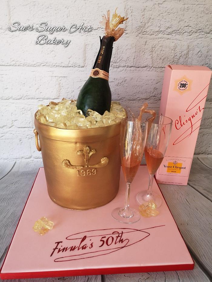 Champagne in Ice Bucket Cake | D Cake Creations