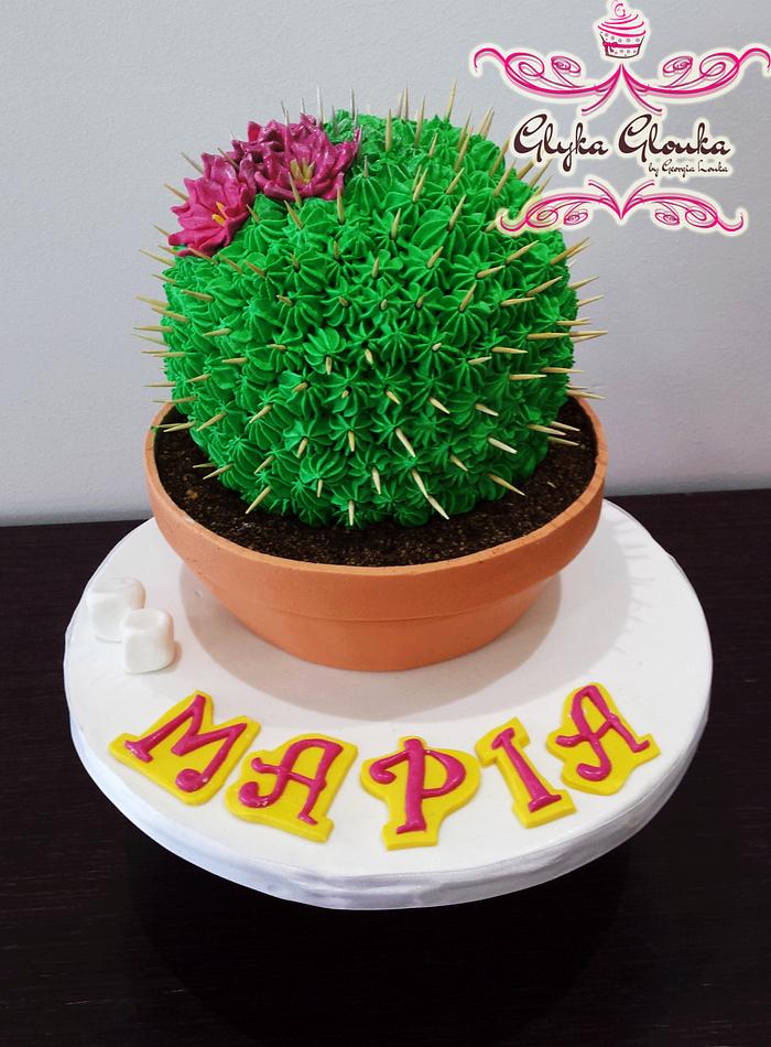 Cactus Birthday cake