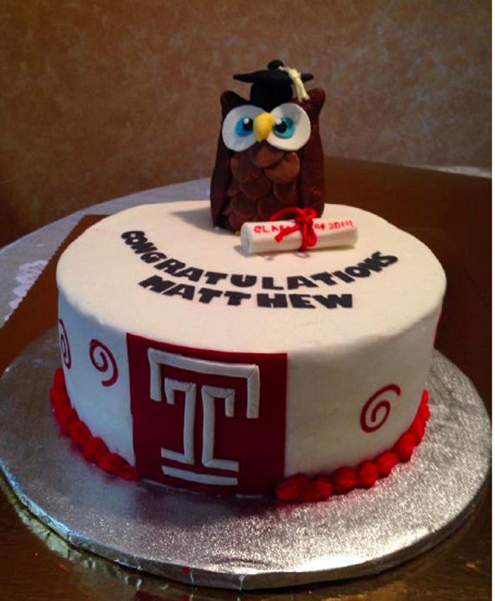 Temple University Grad Cake