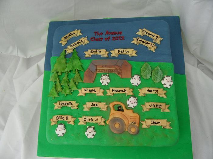 Nursery graduation cake