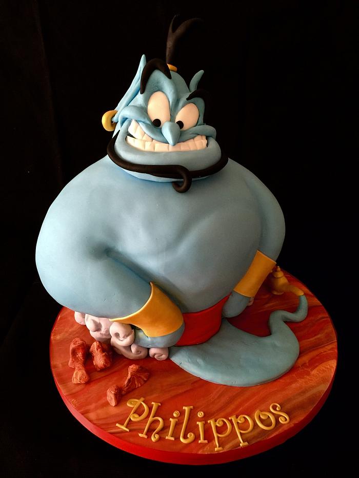 Aladdin cake - the Genie
