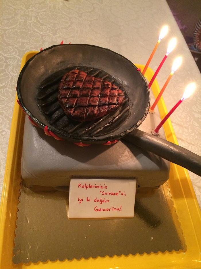 Steak in a pan