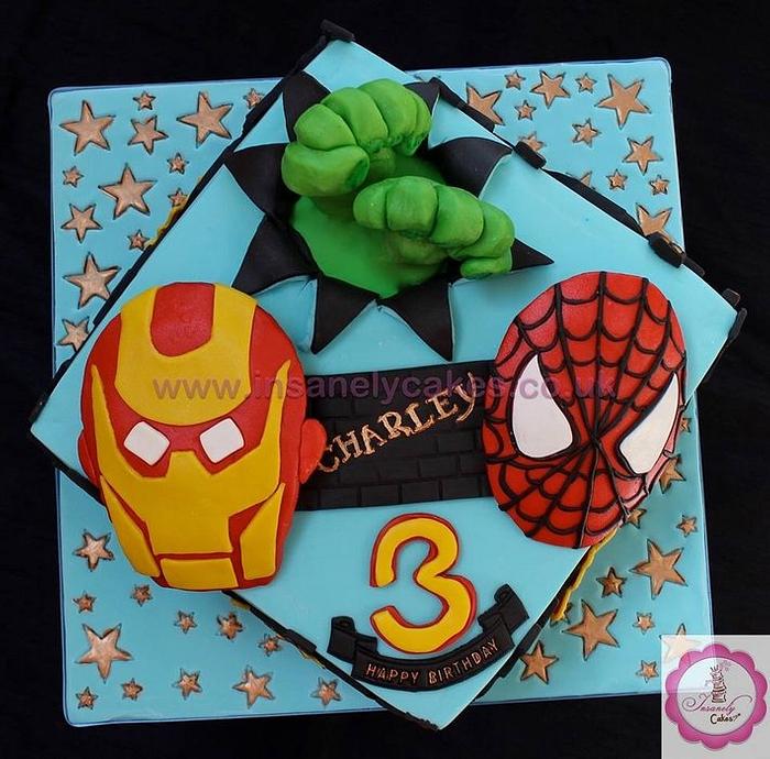 Super Heroes Celebration Cake!