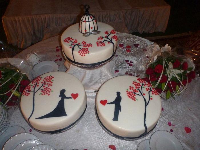 Wedding Cake Love birds