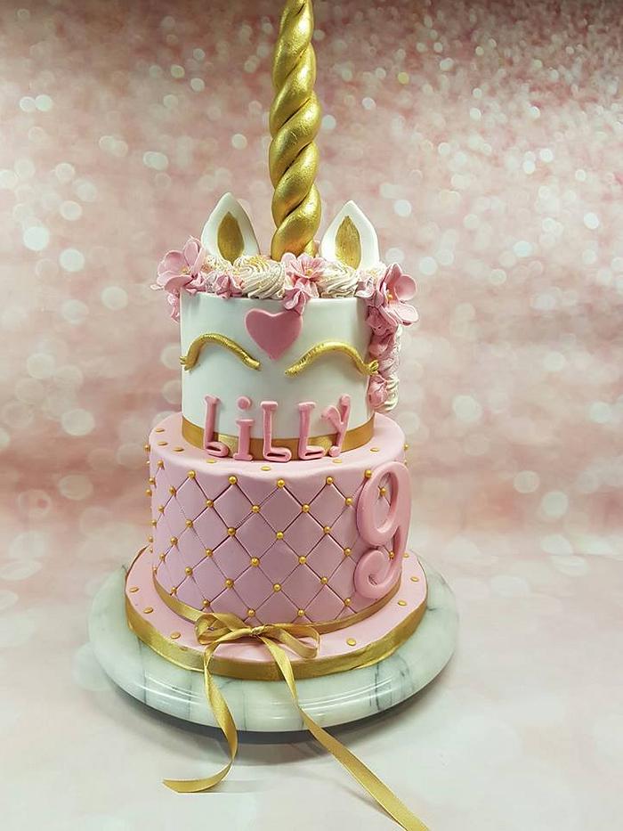 unicorn cake for Lilly