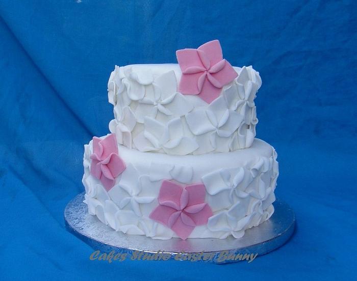 Small wedding cake.