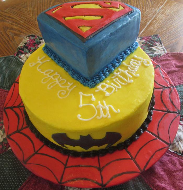 Superhero cake 