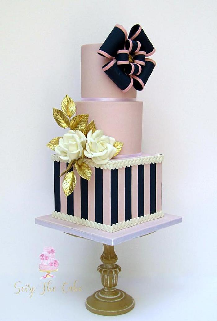 Elegant Bow Cake
