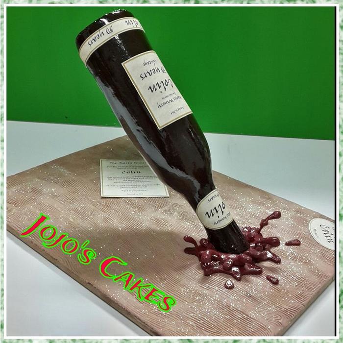 Vintage Wine bottle Cake!