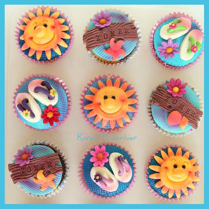 Summer cupcakes