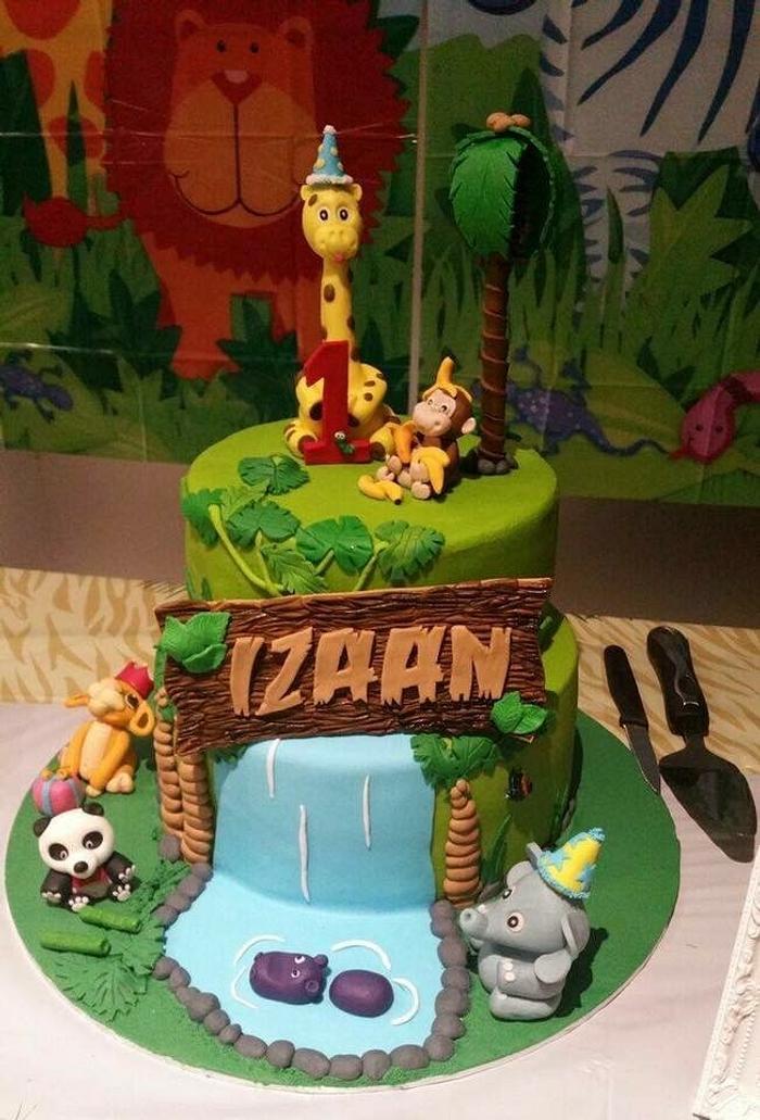 Jungle Theme cake