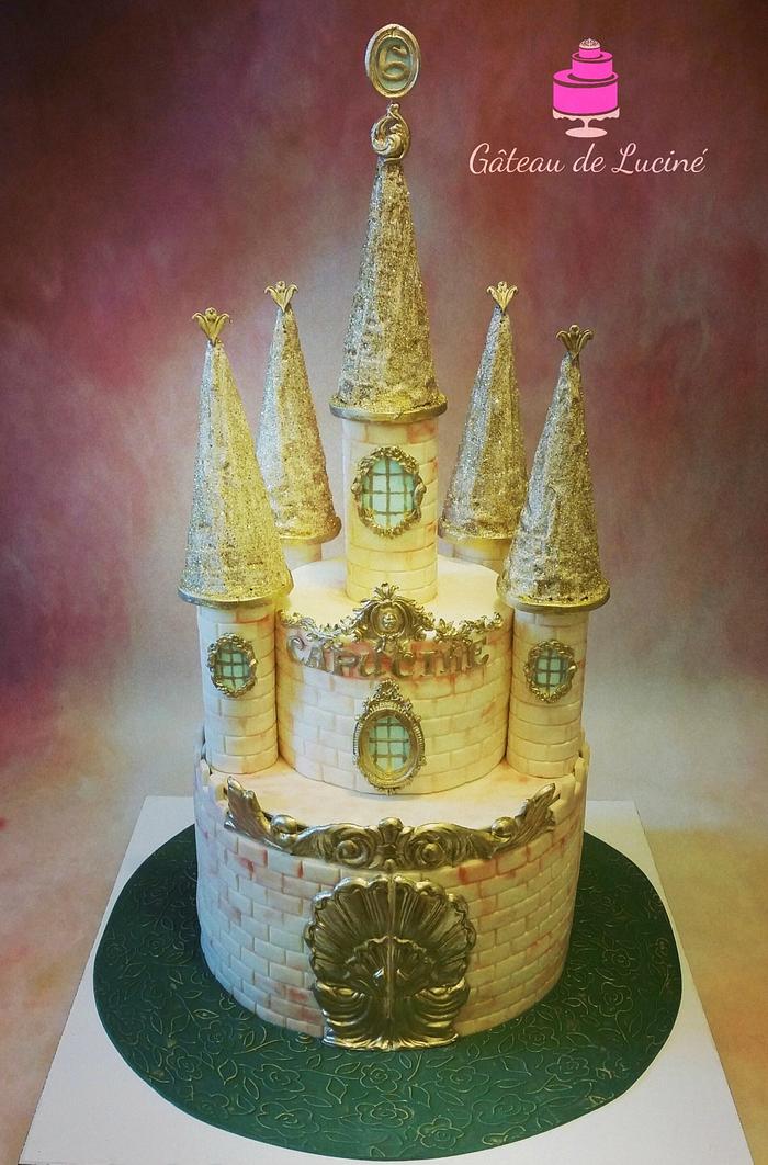 Golden Castle Cake