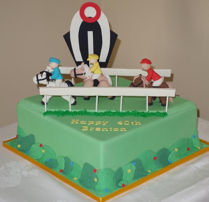 Horse Racing Cake