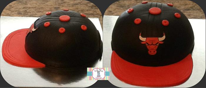 Chicago Bulls Basket ball hat cake