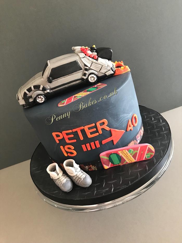 Back to the future cake