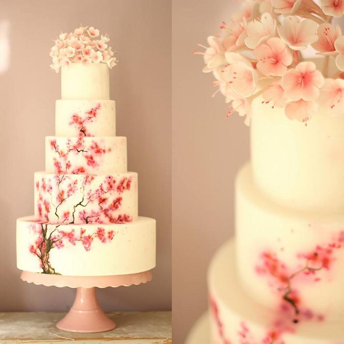Cherry Blossom Wedding cake