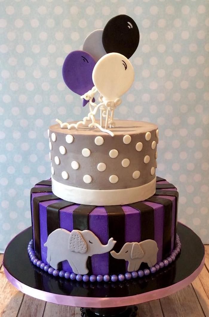 Baby Shower Buttercream with fondant Decorations