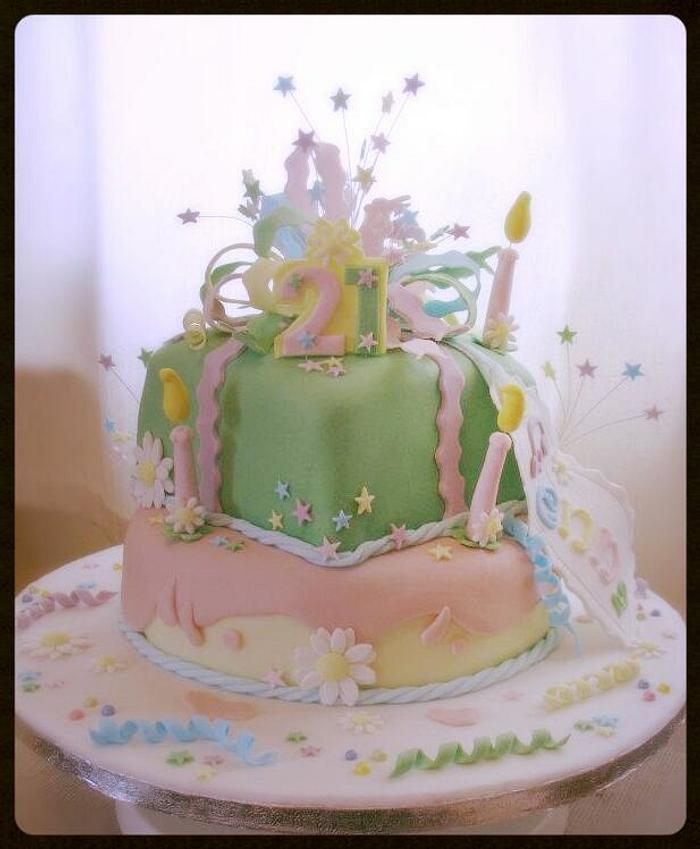 Genna's 21st birthday cake