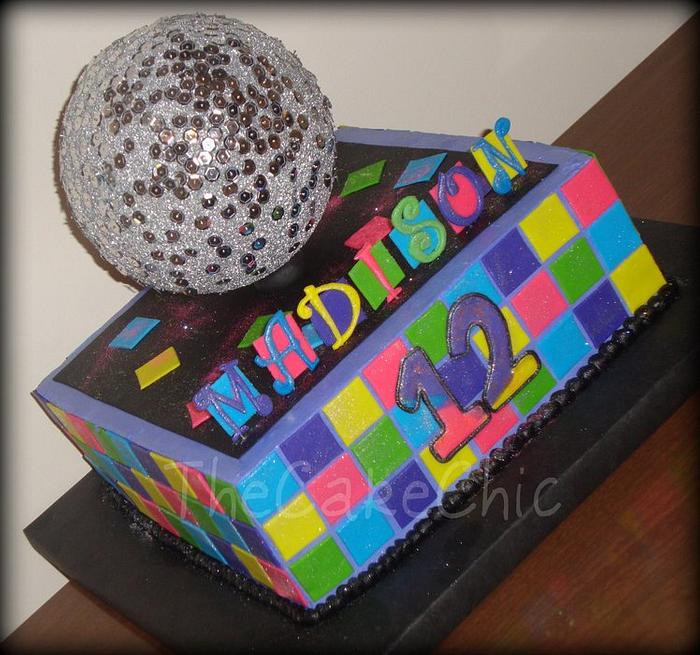 Disco Party Cake